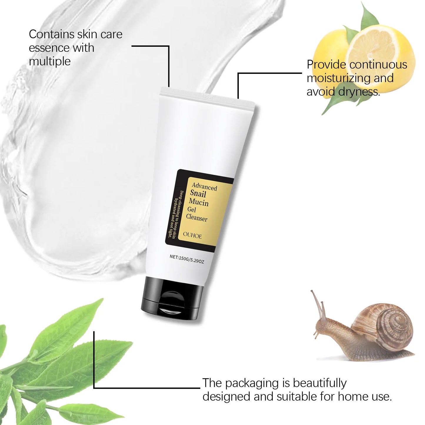 Snail Collagen Face Cream Fade Fine Line Moisturizing Lifting Firming Sagging Tightening Smoothing Nourish Repair Serum Essence - AdrenalineZone