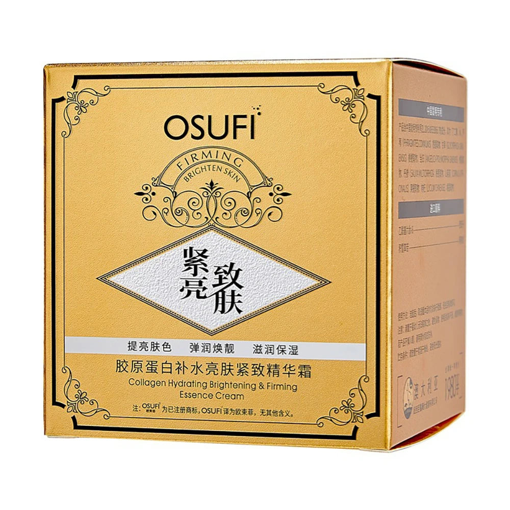 OSUFI Collagen Nourishing Face Cream Moisturizing Deep Hydration Facial Contour Improve Dry Brightening Korea Skin Care Products - AdrenalineZone